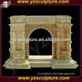 limestone outdoor fireplace carving for decoration